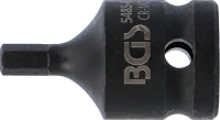 Levegős dugókulcs | Hossz 42 mm | 12,5 mm (1/2") | Belső hatszögletű 6 mm