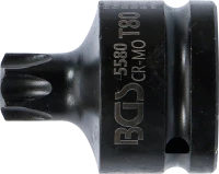 Levegős dugókulcs | Hossz 60 mm | 20 mm (3/4") | T-profil (Torx) T80