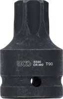 Levegős dugókulcs | Hossz 60 mm | 20 mm (3/4") | T-profil (Torx) T90