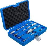 Behajtófej-adapter / dugókulcs-adapter készlet | 16 darabos