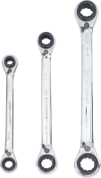 Ratschen-Ringschlüssel-Satz | 4-in-1 | SW 8 x 9 - 18 x 19 mm