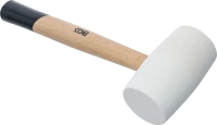 Gumikalapács | üvegszálas nyél | fehér fejű | Ø 64 mm | 750 g