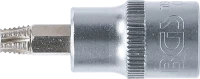 Csavarkiszedő-behajtófej | négyszögletű behajtófej 10 mm (3/8") | hibás T-profilhoz (Torx) T30