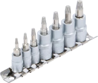 Csavarkiszedő készlet | 6,3 mm (1/4") / 10 mm (3/8") | hibás T-profilhoz (Torx) | T10 - T40 | 7 darabos