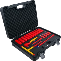 VDE dugókulcs és behajtófej-készlet | 10 mm (3/8") | 19 darabos