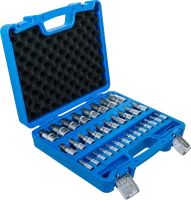 Behajtófej-készlet | 6,3 mm (1/4") / 10 mm (3/8") / 12,5 mm (1/2") | Belső hatszögletű 2 - 19 mm / 1/4 - 9/16" | Metrikus és coll méretek | 32 darabos