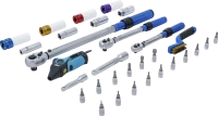 Nyomatékkulcs-készlet | 6,3 mm (1/4"), 10 mm (3/8"), 12,5 mm (1/2") | 31 darabos