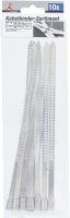 Kábelkötegelő-készlet | nemesacél | rozsdamentes | 7,0 x 200 mm | 10 darabos