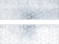 acél perforált lemez készlet | 300 x 100 x 2 mm | 2 darabos