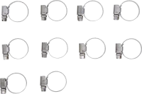 Tömlőbilincs | INOX | 16 x 25 mm | 10 darabos
