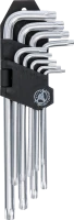 Derékszögű kulcs készlet | hosszú | T-profil (Torx) | T10 - T50 | 9 darabos
