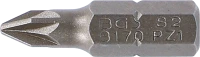 Behajtófej | Hossz 25 mm | Külső hatszögletű 6,3 mm (1/4") | Csillag PZ1