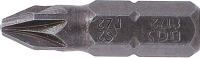 Behajtófej | Hossz 25 mm | Külső hatszögletű 6,3 mm (1/4") | Csillag PZ2