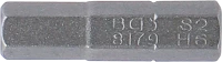 Behajtófej | Hossz 25 mm | Külső hatszögletű 6,3 mm (1/4") | Belső hatszögletű 6 mm