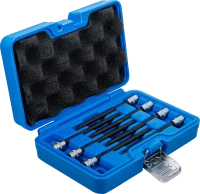 Behajtófej-készlet | 6,3 mm (1/4") | T-profil (Torx) gömbfejes T10 - T40 | 7 darabos