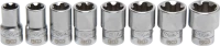 Dugókulcskészlet, T-profil Plus (Torx Plus) | 12,5 mm (1/2") | 18EP - 32EP | 8 darabos