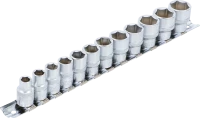 Dugókulcskészlet, hatszögletű | 10 mm (3/8") | 8 - 19 mm | 12 darabos