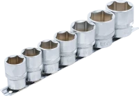 Dugókulcskészlet, hatszögletű | 12,5 mm (1/2") | 20 - 32 mm | 7 darabos