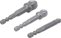 Fúrógép-billentő adapter készlet | Külső hatszögletű 6,3 mm (1/4") | 3 darabos
