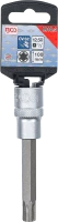 Behajtófej | Hossz 100 mm | 12,5 mm (1/2") | Ékprofil (Ribe) M10,3