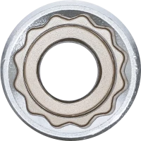 Dugókulcs, tizenkétszögletű, mély | 12,5 mm (1/2") | 20 mm