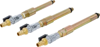 Sűrítettlevegő-adapter készlet izzógyertya-furatokhoz | M8 x 1,0, M10 x 1,0, M10 x 1,25 | 3 darabos