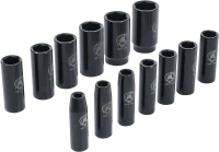 Levegős dugókulcskészlet | 12,5 mm (1/2") | 10 - 32 mm | 13 darabos