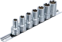 Dugókulcskészlet, T-profil Plus (Torx Plus) | 10 mm (3/8") | 10EP - 20EP | 7 darabos