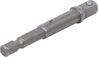 Adapter fúrógépekhez | külső hatszögletű hajtás 6,3 mm (1/4") / külső négyszögletű hajtószár 6,3 mm (1/4")