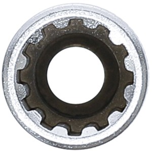 Steckschlüssel-Einsatz Gear Lock, tief | Antrieb Innenvierkant 6,3 mm (1/4") | SW 9 mm 
