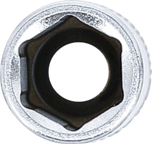 Steckschlüssel-Einsatz Sechskant, tief | Antrieb Innenvierkant 6,3 mm (1/4") | SW 9 mm 