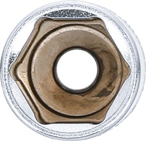 Steckschlüssel-Einsatz Sechskant, tief | Antrieb Innenvierkant 6,3 mm (1/4") | SW 13 mm 