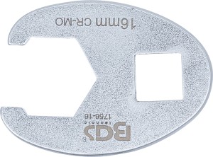Hahnenfußschlüssel | Antrieb Innenvierkant 10 mm (3/8") | SW 16 mm 
