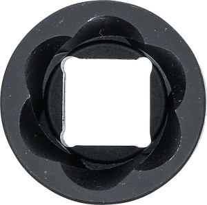 Spiral-Profil-Steckschlüssel-Einsatz / Schraubenausdreher | Antrieb Innenvierkant 12,5 mm (1/2") | SW 21 mm 