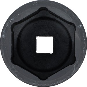Kraft-Steckschlüssel-Einsatz Sechskant | Antrieb Innenvierkant 25 mm (1") | SW 90 mm 
