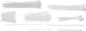 Kabelbinder-Sortiment | weiß | 100 - 300 mm | 250-tlg. 