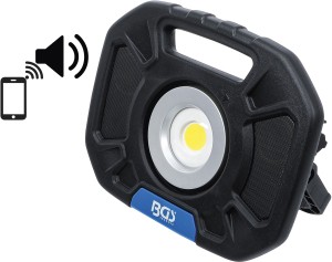 COB-LED-Arbeits-Strahler | 40 W | mit integrierten Lautsprechern 