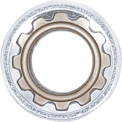Steckschlüssel-Einsatz Gear Lock | Antrieb Innenvierkant 10 mm (3/8") | SW 12 mm 