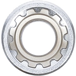 Steckschlüssel-Einsatz Gear Lock | Antrieb Innenvierkant 10 mm (3/8") | SW 13 mm 
