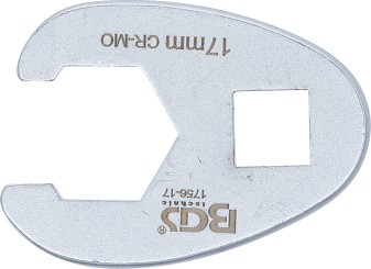 Hahnenfußschlüssel | Antrieb Innenvierkant 10 mm (3/8") | SW 17 mm 