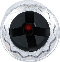 Encaixe articulado de velas de incandescência bihexagonal com mola de retenção | Entrada de quadrado interno de 10 mm (3/8") | 21 mm 