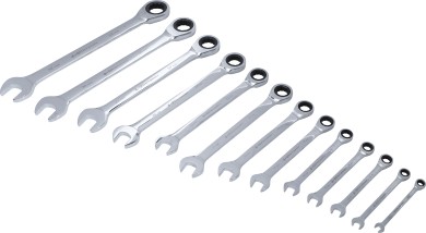 Conjunto de chaves de boca com anel de roquete | 8 - 32 mm | 13 peças 