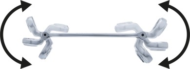 Llave de estrella doble abierta para tubos de freno y articuladas | 10 x 12 mm 