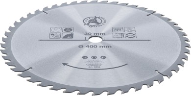 Hårdmetal-rundsavsblad | Ø 400 x 30 x 3,4 mm | 48 tænder 