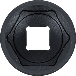 Encaixe para chave de caixa de impacto sextavado | Entrada de quadrado interno de 12,5 mm (1/2") | 30 mm 