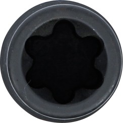 Kraft-Steckschlüssel-Einsatz E-Profil, tief | Antrieb Innenvierkant 20 mm (3/4") | SW E26 