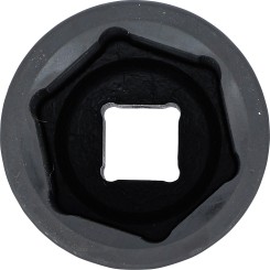 Kraft-Steckschlüssel-Einsatz Sechskant, tief | Antrieb Innenvierkant 25 mm (1") | SW 60 mm 