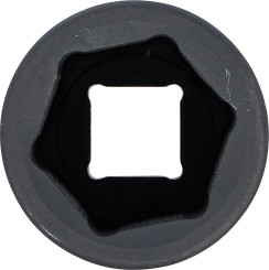 Kraftig topnøgletop sekskant, dyb | 20 mm (3/4") | 36 mm 