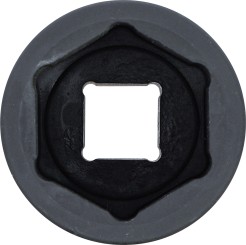 Encaixe para chave de caixa de impacto sextavado | Entrada de quadrado interno de 25 mm (1") | 56 mm 