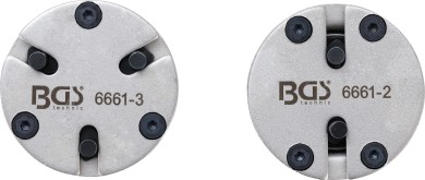 Conjunto de adaptadores de reposição do pistão do travão | universal | com 2 e 3 pinos | 2 peças 